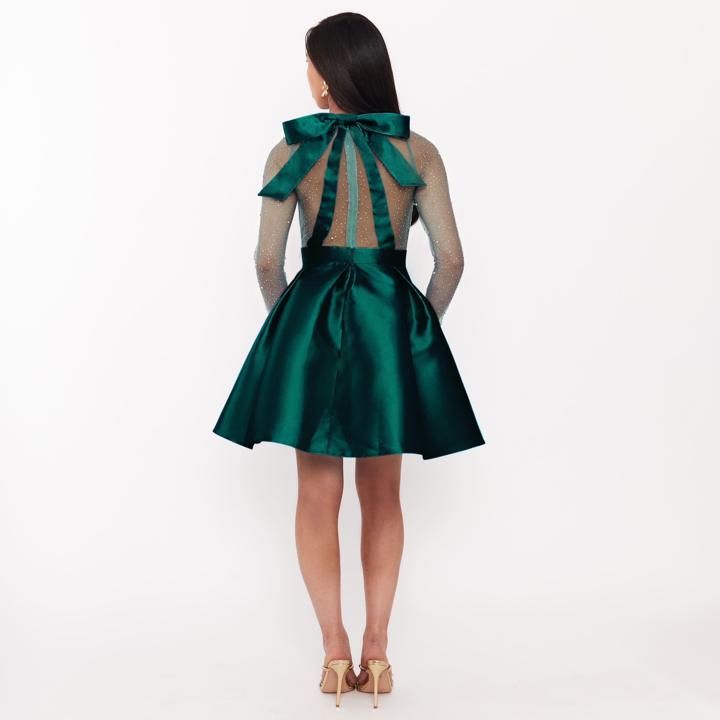 Women's Embellished Skater Dress