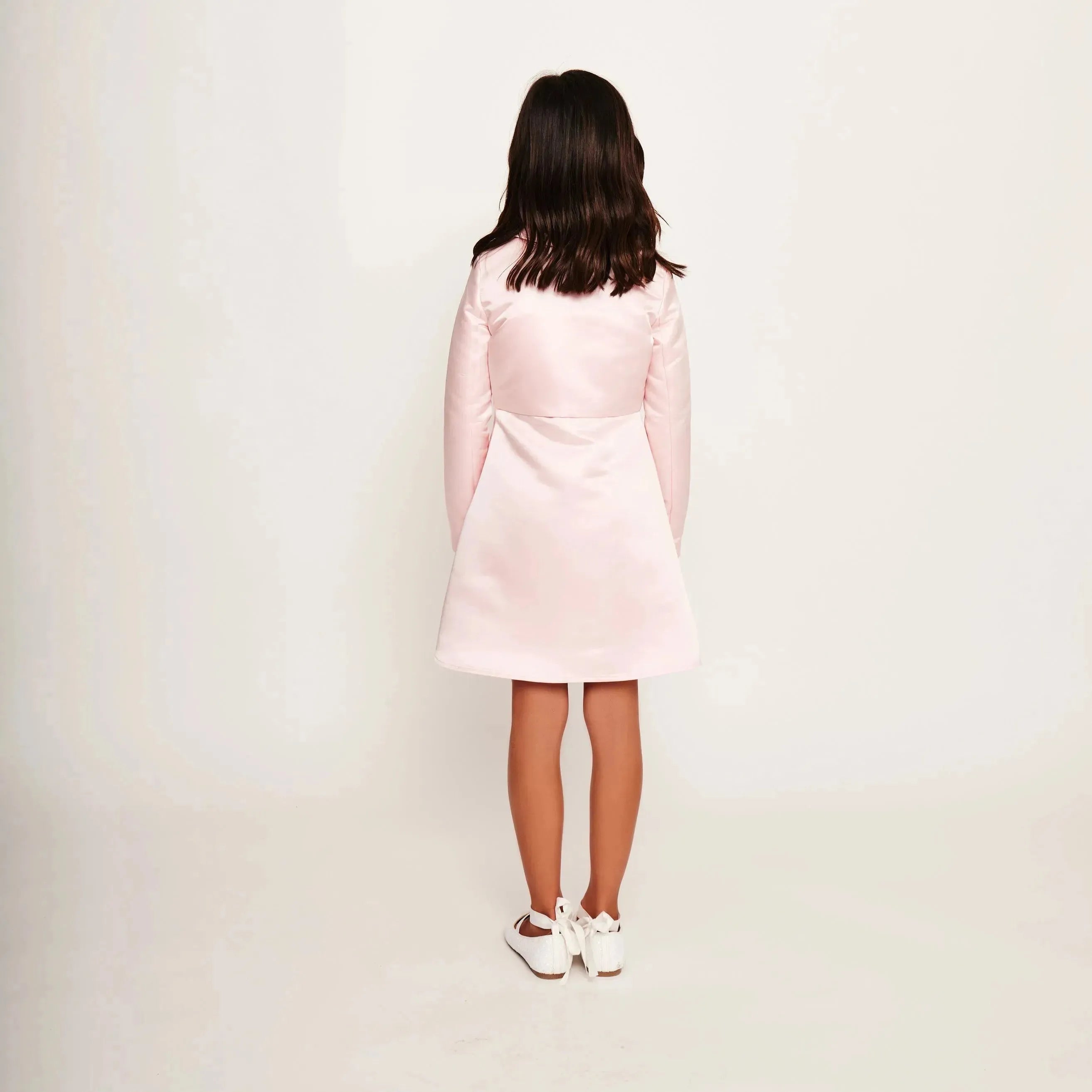 Satin Tailored Cropped Jacket