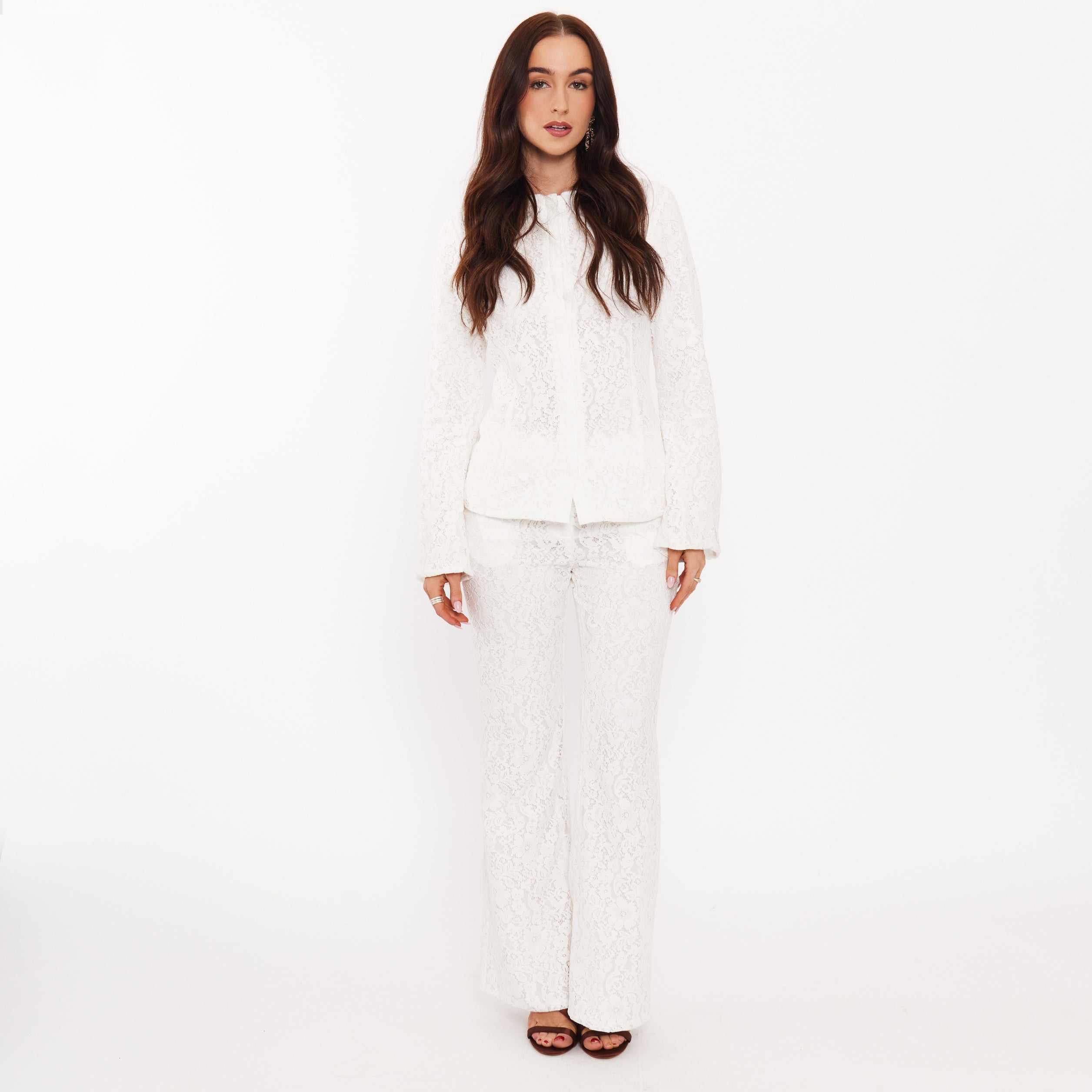 Women’s Large Collar Lace Shirt