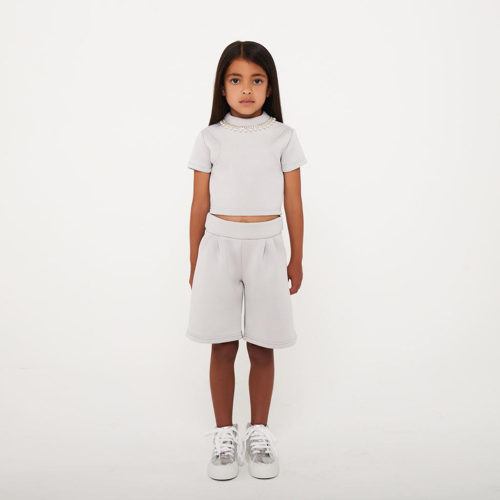 Neoprene Pleat Shorts