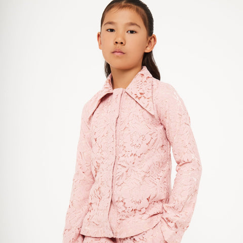 Large Collar Lace Shirt